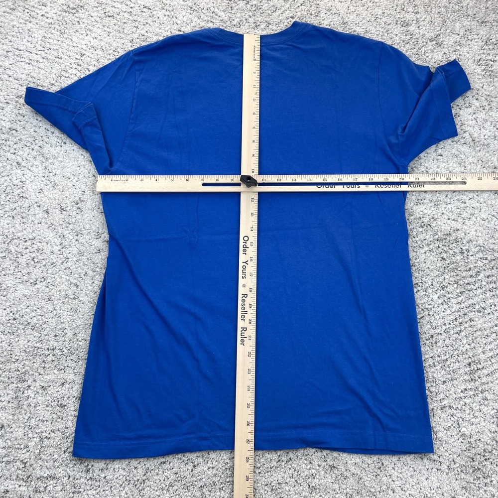 Nike T-Shirt Mens Large Go Like Hell Graphic Tee Horns Running Blue Short Sleeve - Picture 5 of 7